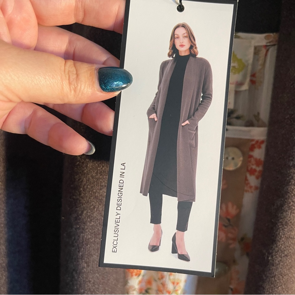 Max Sport | Long Brown Open Cardigan | Size M fits like Sz L | Fall Must Have